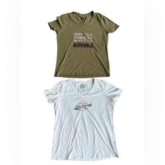 Life is Good Bundle! 2 Life is Good Short Sleeved T Shirts - Picture 1 of 3
